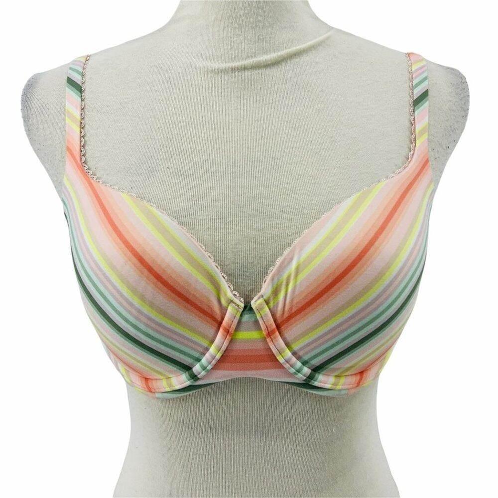 Victoria’s Secret Body by Victoria Lined Perfect Full Coverage Colorful Stripe